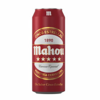 Cerveza Mahou 5 Estrellas especial lata 50 cl.