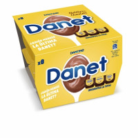 Natillas de chocolate DANONE Danet pack de 8 unidades de 120 g.