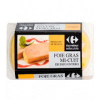 Foie gras entier micuit de pato CARREFOUR SELECCIÓN Bandeja de 300 g