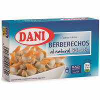 Berberechos al natural 30/40 DANI sin lactosa 63 g.