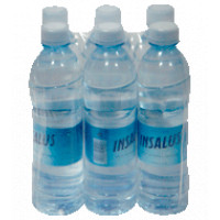 Agua mineral INSALUS natural pack de 6 botellas de 50 cl.
