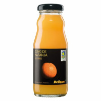 Zumo de naranja ecológico DELIZUM botella 20 cl.