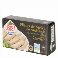 Filetes de melva de Andalucía en aceite de oliva USISA 78 g.