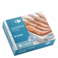 Gambón grande crudo Carrefour 1 kg.