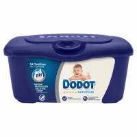 Toallitas de bebé DODOT Sensitive, caja 54 ud con Caja Recambio