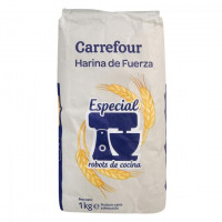 Harina de trigo de fuerza CARREFOUR 1 kg.