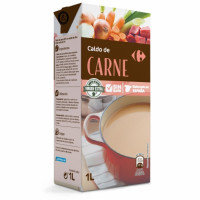 Caldo de carne Carrefour sin gluten brik 1 l.