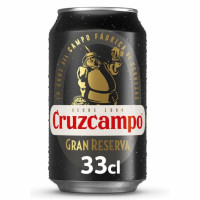 Cerveza tostada Cruzcampo Gran Reserva lata 33 cl.