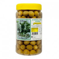 Aceitunas verdes enteras BREFER 800 g.