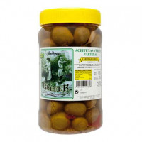 Aceitunas verdes partidas BREFER 800 g.