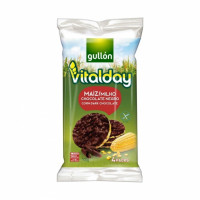 Tortitas de maíz con chocolate negro Gullón Vitalday sin gluten 100 g.