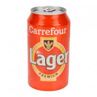 Cerveza lager CARREFOUR 33 cl.