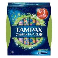 Tampones Compak Pearl super TAMPAX 18 ud.