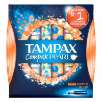Tampones Compak Pearl super plus TAMPAX 18 ud.