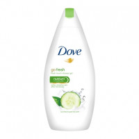 Gel de ducha refrescante con pepino & té verde con sérum triple hidratante DOVE 500 ml.