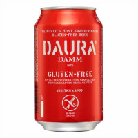 Cerveza Daura sin gluten lata 33 cl.