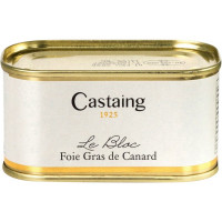 CASTAING foie gras de pato natural en bloc lata 200 g