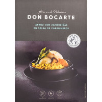 DON BOCARTE preparado para elaborar arroz con zamburriñas en salsa de carabineros estuche 400 g