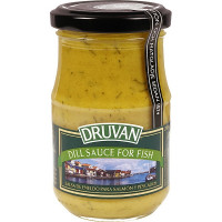 DRUVAN salsa de eneldo especial para salmón frasco 200 ml