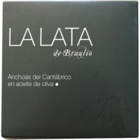 LA LATA DE BRAULIO filetes de anchoa del Cantábrico en aceite de oliva lata 140 g