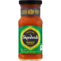 SHARWOOD`S Chutney salsa oriental agridulce con mango frasco 227 g