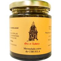 ORA ET LABORA mermelada extra de ciruela tarro 300 g