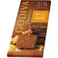 GODIVA tableta de chocolate con leche y caramelo 31% cacao tableta 100 g