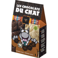 GALLER lenguas de gato surtida de chocolate con leche y chocolate blanco 12 unidades caja 114 g