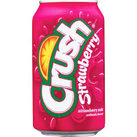 CRUSH Strawberry refresco de fresa sin cafeína lata 355 ml