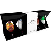 WORLD CLASS whisky Cardhu vodka Ciroc ron Zacapa ginebra Tanqueray pack 4x5 cl botellas 20 cl Selección Destilados del Mundo