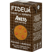 ANETO caldo para fideuá de pescado y marisco con sofrito 100% natural envase 1 l