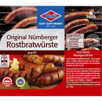 WOLF salchichas Nuremberg envase 100 g neto escurrido