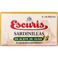 ESCURIS sardinillas en aceite de oliva 8-10 piezas lata 57 g neto escurrido