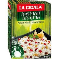 LA CIGALA arroz basmati Brajam hindú aromático caja 500 g