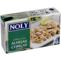 NOLY almejas chirlas al natural lata 62 g neto escurrido