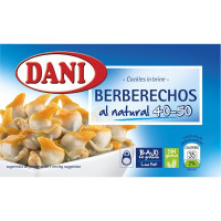 DANI berberechos al natural 40-50 piezas lata 63 g
