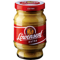 LÖWENSENF mostaza extra fuerte alemana frasco 100 ml