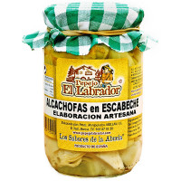 PEPEJO EL LABRADOR alcachofas en escabeche frasco 305 g neto escurrido