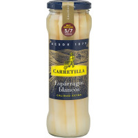 CARRETILLA espárragos blancos extra 5-7 piezas frasco 205 g neto escurrido