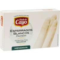 VIUDA DE CAYO espárragos blancos primera grueso 10-14 piezas lata 220 g neto escurrido