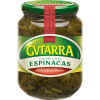 GVTARRA espinacas extra al natural frasco 425 g neto escurrido