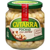 GVTARRA pochas con setas frasco 400 g neto escurrido
