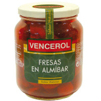 VENCEROL fresas en almíbar frasco 300 g neto escurrido