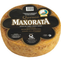 MAXORATA queso canario de cabra curado untado con pimentón Ed. Especial Reserva DOP Majorero peso aproximado pieza 3 kg