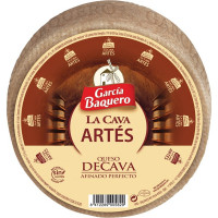 GARCIA BAQUERO La Cava Artés queso curado en cava mezcla elaborado con leche pasteurizada peso aproximado pieza 2,3 kg