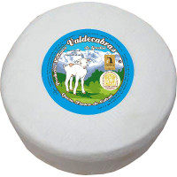 VALDECABRAS queso fresco de cabra bajo en sal elaborado con leche pasteurizada peso aproximado pieza 2,5 kg