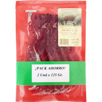 MASAN Matorral jamón ibérico de cebo pack ahorro 2 sobres x 125 g envase 250 g