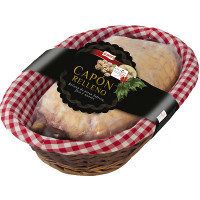 COREN Delicia de Navidad capón relleno de presa selecta, foie y nueces bandeja 3 kg peso aproximado