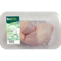 BONPOLLO muslos de pollo peso aproximado bandeja 600 g peso aproximado