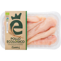 COREN filetes de pechuga de pollo ecológico peso aproximado bandeja 400 g